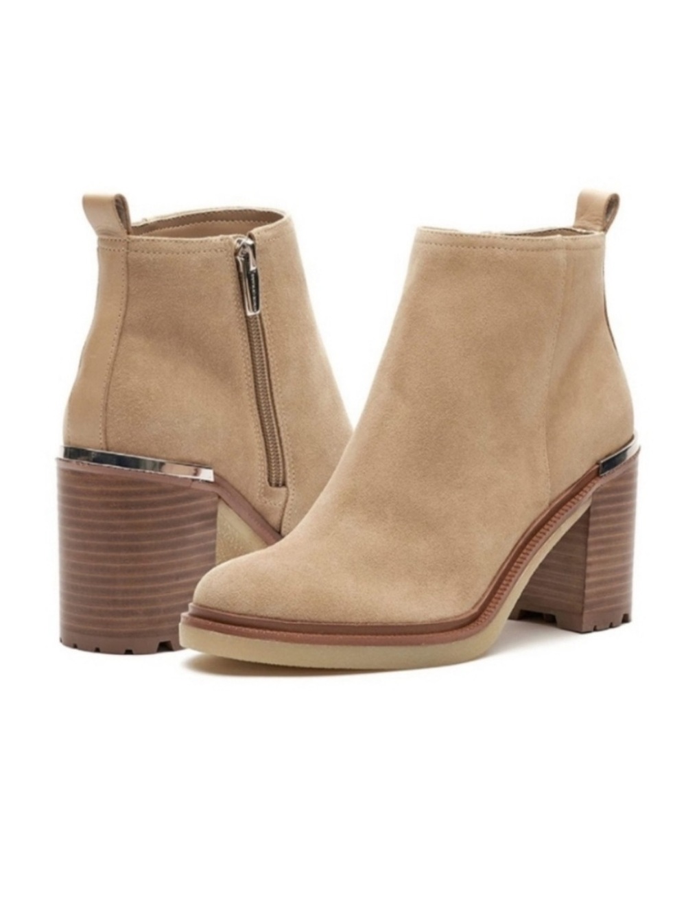 Vince Camuto Gorgan Ankle Bootie Tan Size 8